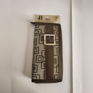 Brown Geometric Wallet